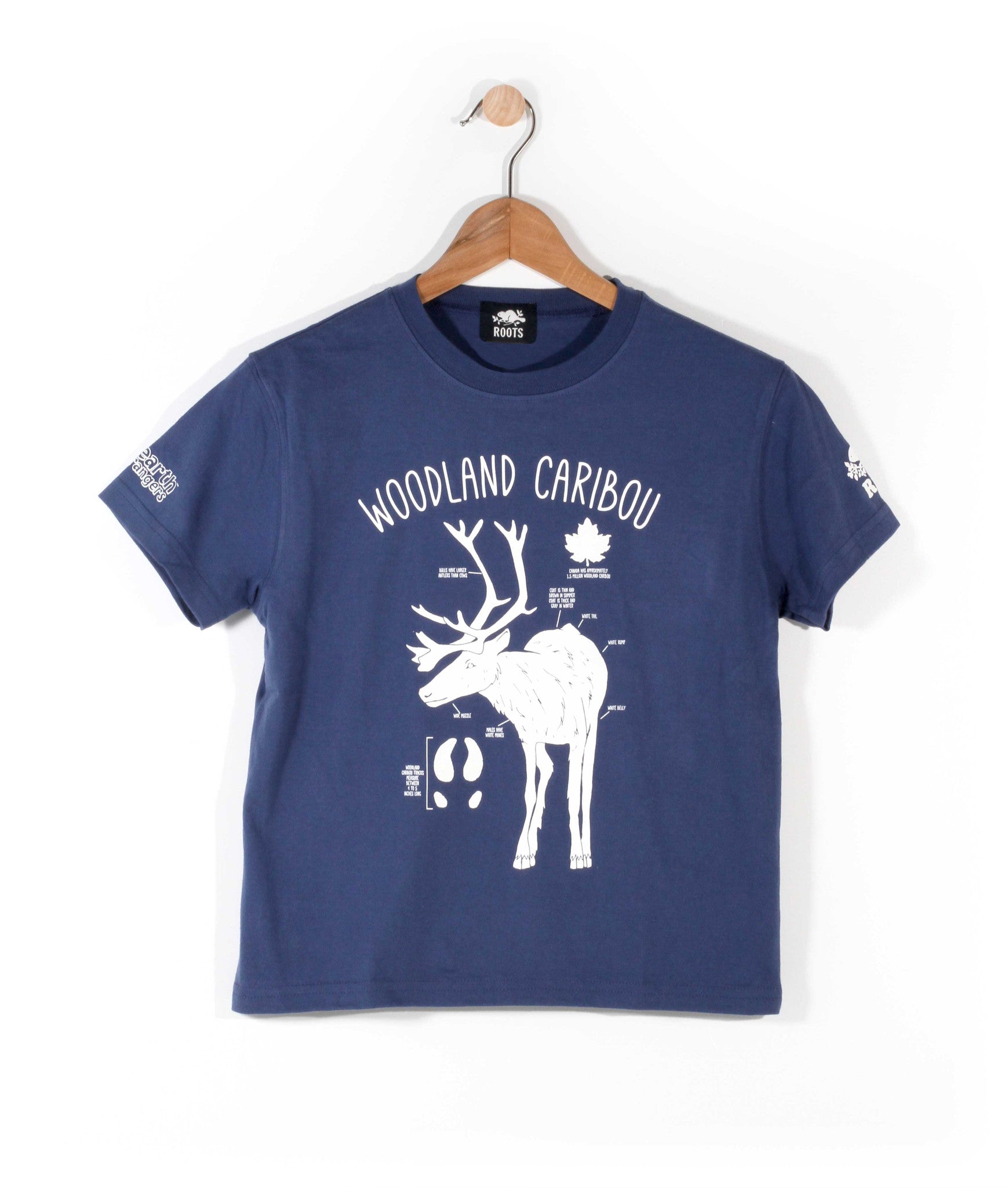 Earth Rangers X Roots: Woodland Caribou T-Shirt - Youth