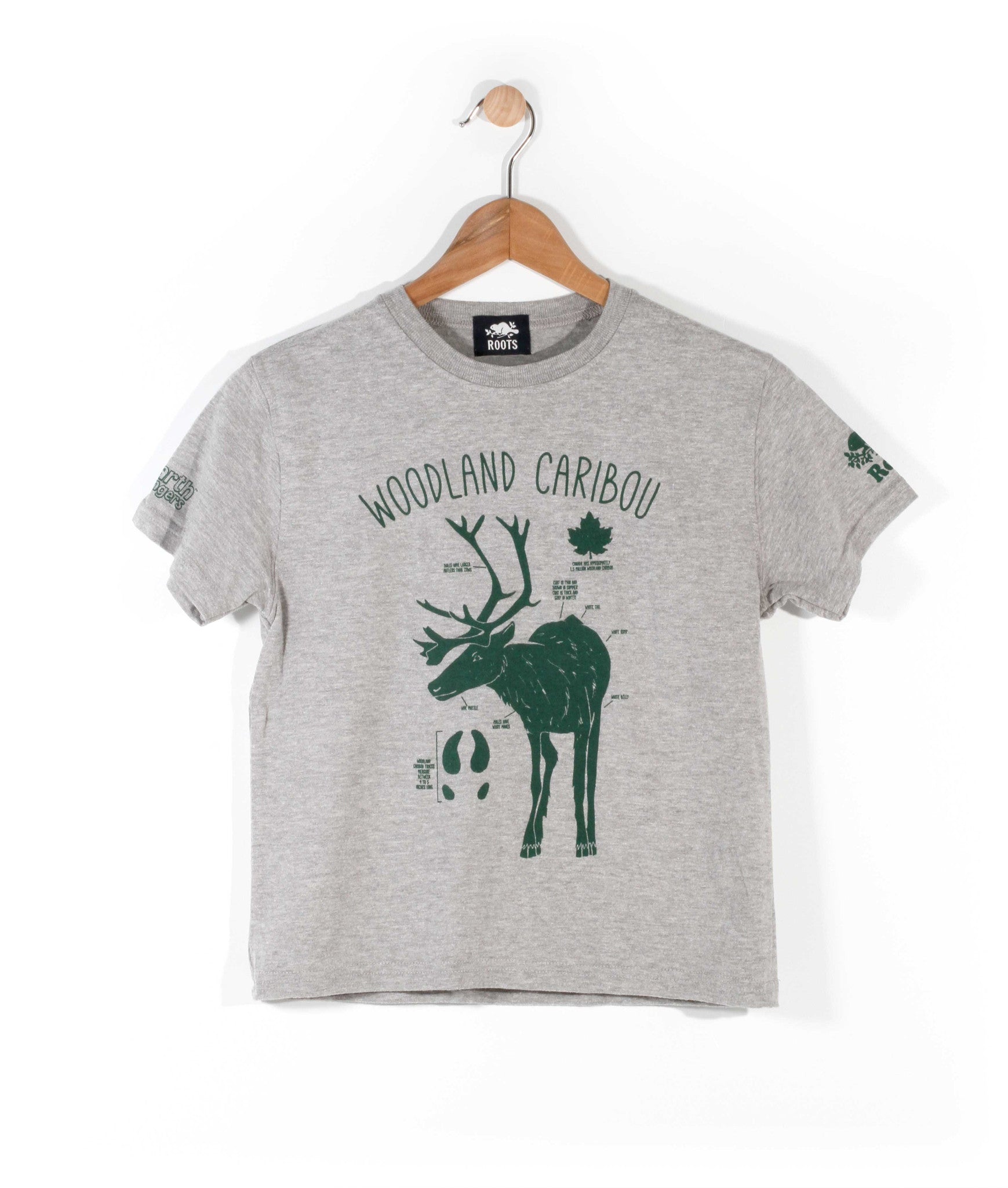 Earth Rangers X Roots: Woodland Caribou T-Shirt - Youth