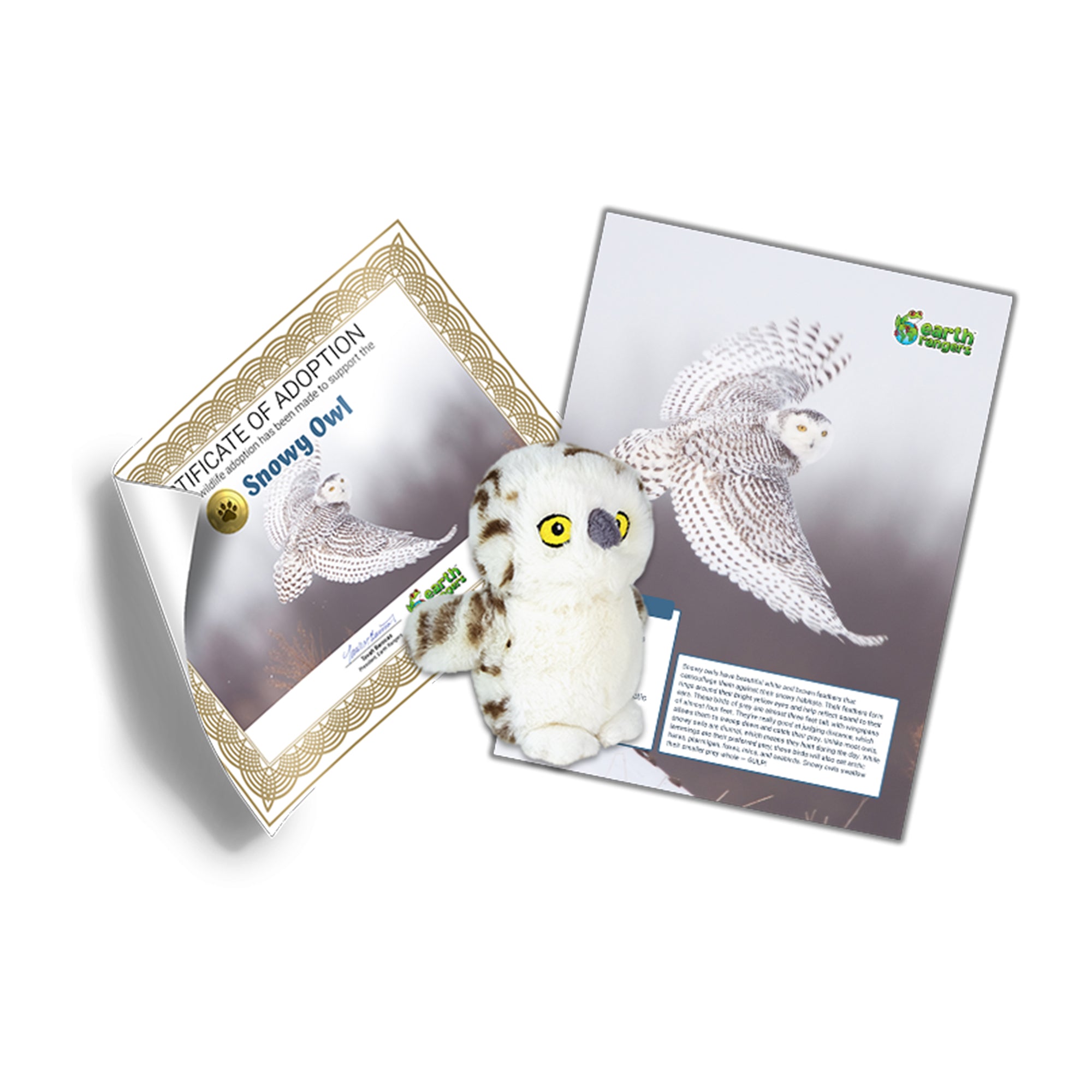 Snowy Owl Adoption Kit  - Plush Bundle